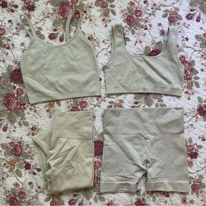 Set Active 4 piece Sculptflex Bundle in Oat Milk